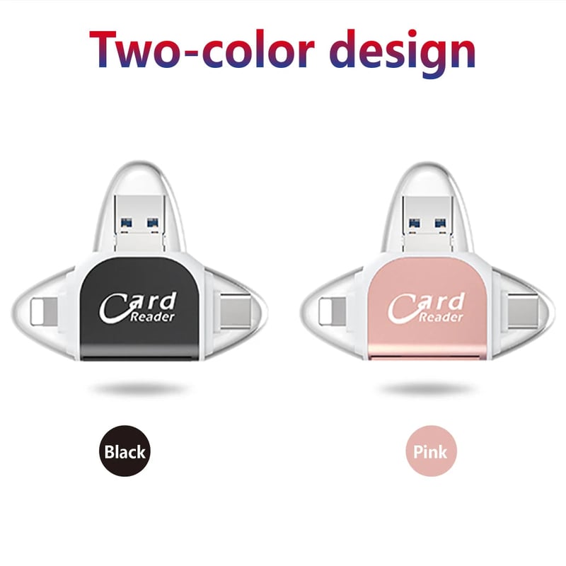 (š„Last Day Promotion - 50% off)Multi-Port 4 in1 Universal SD TF Card Reader