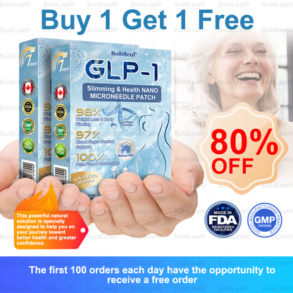 Clinically Proven| Official Store | Buildleaf® Tirzepatide Slimming & Health Nano Microneedle Patch with Collagen & Matrixyl 3000丨Targets Obesity, Loose Skin, High Blood Pressure, Diabetes, Fatty Liver, Joint Pain, Brain Fog, Low Energy and More